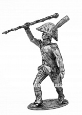 Миниатюра из олова 665 РТ Тамбур-мажор Ломбардийского легиона, 1796-97 гг., 54 мм, Ратник - фото