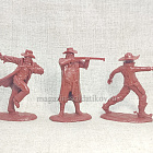 Солдатики из мягкого резиноподобного пластика Ковбои №1, набор 6 шт, 1/32 Soldiers. Есть
