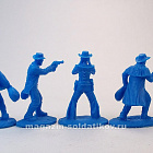Солдатики из пластика Ковбои «Грабители Банков» (синий), 1:32 Хобби Бункер