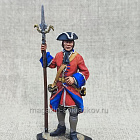 Миниатюра из олова Артиллерист Петра Первого 1709-1711 гг., 54 мм, Студия Большой полк (ИЛ1399.11.01.54) (ИЛ1399.11.01.54 )
