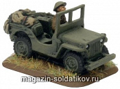 Сборная модель из металла Jeep (x3) (15mm) Flames of War - фото