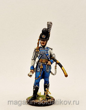Миниатюра из олова Рядовой конной Лейб-гвардии. Швеция, 1807 год, Студия Большой полк - фото