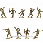 WWII Russian Infantry--27 in 6 Poses, light green SP--RETIRED, 1/32 Marx (MXR-RUS-N) (MXR-RUS-N)