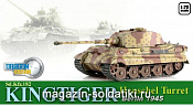 Масштабная модель в сборе и окраске Д Танк «King Tiger Henschel» Берлин 1945 (1/72) Dragon - фото