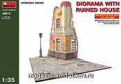 Сборная модель из пластика Диорама с разрушенным домом MiniArt (1/35) - фото