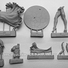 Сборная миниатюра из смолы Восточный танец: девушка №1, 54 мм, Chronos miniatures