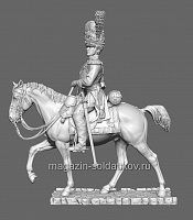 Сборная модель из смолы Офицер конных гренадеров, Вюртемберг 1809-14 гг., 75мм, Chronos Miniatures - фото