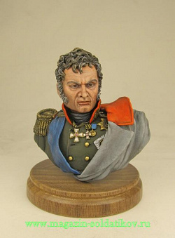 Миниатюра в росписи Генерал Ермолов, бюст, 1:9 (МС1104.12.02.200) (МС1104.12.02.200)