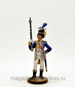 Миниатюра из олова Драм-мажор голландских гренадер, 1810-11 гг. 54 мм,Студия Большой полк (ИЛ0394.12.03.54) (ИЛ0394.12.03.54)