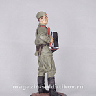 Миниатюра в росписи Лейтенант Красной Армии с аккордеоном. 1944-45 гг. СССР, 1:32, Сибирский партизан (СП155) (СП155)