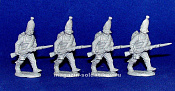 Сборные фигуры из смолы Павловские гренадеры в атаке 1812 г. (набор из 4 шт, смола), 28 мм STP-miniatures - фото