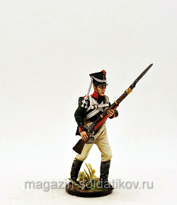Миниатюра из олова Мушкетер пехотного полка, 1810-12 гг. 54 мм,Студия Большой полк (ИЛ0405.12.02.54) (ИЛ0405.12.02.54)