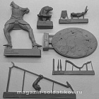Сборная миниатюра из металла Египетский бог - Сет, 54 мм, Chronos miniatures