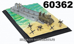 Масштабная модель в сборе и окраске Д LCM (3) десантное судно и M4A1 (1/72) Dragon (60362) (60362)