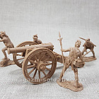 Солдатики из пластика Британская пушка с расчетом. Американская революция, 1:32 Plastic Platoon