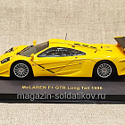 McLaren F1 GTR Long Tail 1996 yellow 1:43, WhteBox (IXO) (Q307-143) (Q307-143 )
