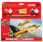 Сборная модель из пластика А Самолет YELLOWJACKS GNAT (1:72) Airfix - фото