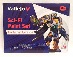Набор Game Color (12*17 мл) SCI-FI PAINT SET by A.GIRALDEZ + фигура Vallejo (72313) (72313)