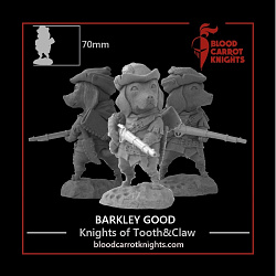 Сборная фигура из смолы Баркли Гуд (70 мм) Blood Carrot Knights