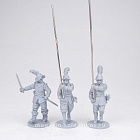Сборные фигуры из смолы Пикинеры. Тридцатилетняя война (набор из 3 фигур), 28 мм, Кордегардия (Москва)