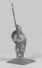 Сборная фигура из металла Русский стражник с копьем XIII в., 28 мм, Figures from Leon - фото