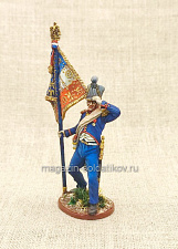 Суб-лейтенант, 1-й орлоносец линейного полка. Франция, 54 мм, Студия Большой полк - фото