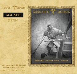 Сборная фигура из смолы Japanese monk warrior, 54 mm. Mercury Models
