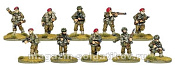 Сборная миниатюра из металла British Paratroop Section BOX, Warlord - фото