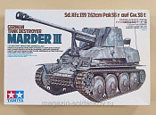 35248 Tamiya German Tank Destroyer Marder III Sd.Kfz.139 7.62cm Pak36(r) auf Gw.38(t) 1/35 - фото