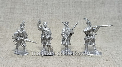 Сборная фигура из металла Польская пехота, набор №1, 28 мм, Figures from Leon (L132) (L132)