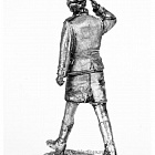 Миниатюра из олова 828 РТ Девушка Парад Арт, 54 мм, Ратник