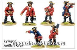 Фигурки из металла Артиллеристы (28 мм) Foundry (SYW F27) (SYW F27)