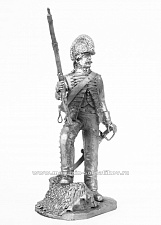 Миниатюра из олова 659 РТ Рядовой конных егерей 1794 год, 54 мм, Ратник - фото