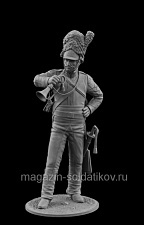 Сборная фигура из металла Трубач полка «Шотландские Серые», Британия 1812-15 гг., 54 мм, Chronos miniatures - фото