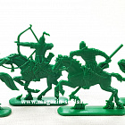 Солдатики из пластика Московское войско, набор в коробке (12 шт, зеленый) 52 мм, Солдатики ЛАД
