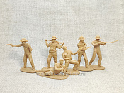Солдатики из мягкого резиноподобного пластика Ковбои №5, набор 6 шт, 1/32 Soldiers. Есть - фото