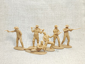 Солдатики из мягкого резиноподобного пластика Ковбои №5, набор 6 шт, 1/32 Soldiers. Есть - фото