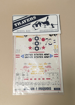 Сборная модель из пластика Декаль 48001 Bell UH-1 Iroquois, 1/48 Travers (Q532-023) (Q532-023)
