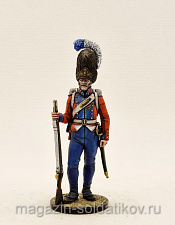 Миниатюра из олова Гренадер Ольденбургского пехотного полка. Дания, 1807-13, 54 мм, Студия Большой полк - фото