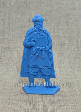 Солдатики из пластика Киевская Русь. Мирный житель. Купец Жила (синий), Воины и битвы - фото