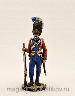 Миниатюра из олова Гренадер Ольденбургского пехотного полка. Дания, 1807-13, 54 мм, Студия Большой полк
