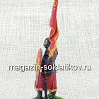 Русский дружинник со стягом, XIII в., 54 мм (QF0010) (QF0010)