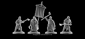 Сборная миниатюра из смолы Ирландцы, набор №1, 4 фигуры, 28 мм, V&V miniatures - фото
