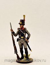 Миниатюра из олова Рядовой пехотного полка Адлеркройца. Швеция, 1809-10 гг, Студия Большой полк - фото