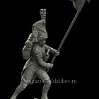 Сборная миниатюра из смолы Второй орлоносец линейной пехоты, Франция 1812 год, 54 мм, HIMINI (HI-60-034) (HI-60-034)