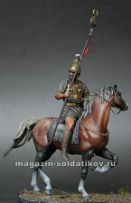 Сборная фигура из металла Punic Warrior 3 c.b.c, 54 мм, Alive history miniatures - фото