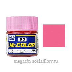 Краска художественная 10 мл. розовая, Mr. Hobby (C063) (C063)