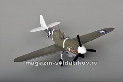 Масштабная модель в сборе и окраске Самолёт P -40M Warhawk 44FS/18FG, (1:48) Easy Model