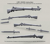 LRE35095 Американская самозарядная винтовка M1 Garand 30.06 Rifle, 1:35, Live Resin