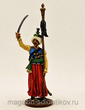 Миниатюра из олова Мамелюк с бунчуком. Франция, 1806-14 г, Студия Большой полк - фото